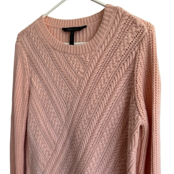 BCBGMAXAZRIA Wool & Alpaca Caleigh Cable Knit Sweater, Size XS - Picture 2 of 6